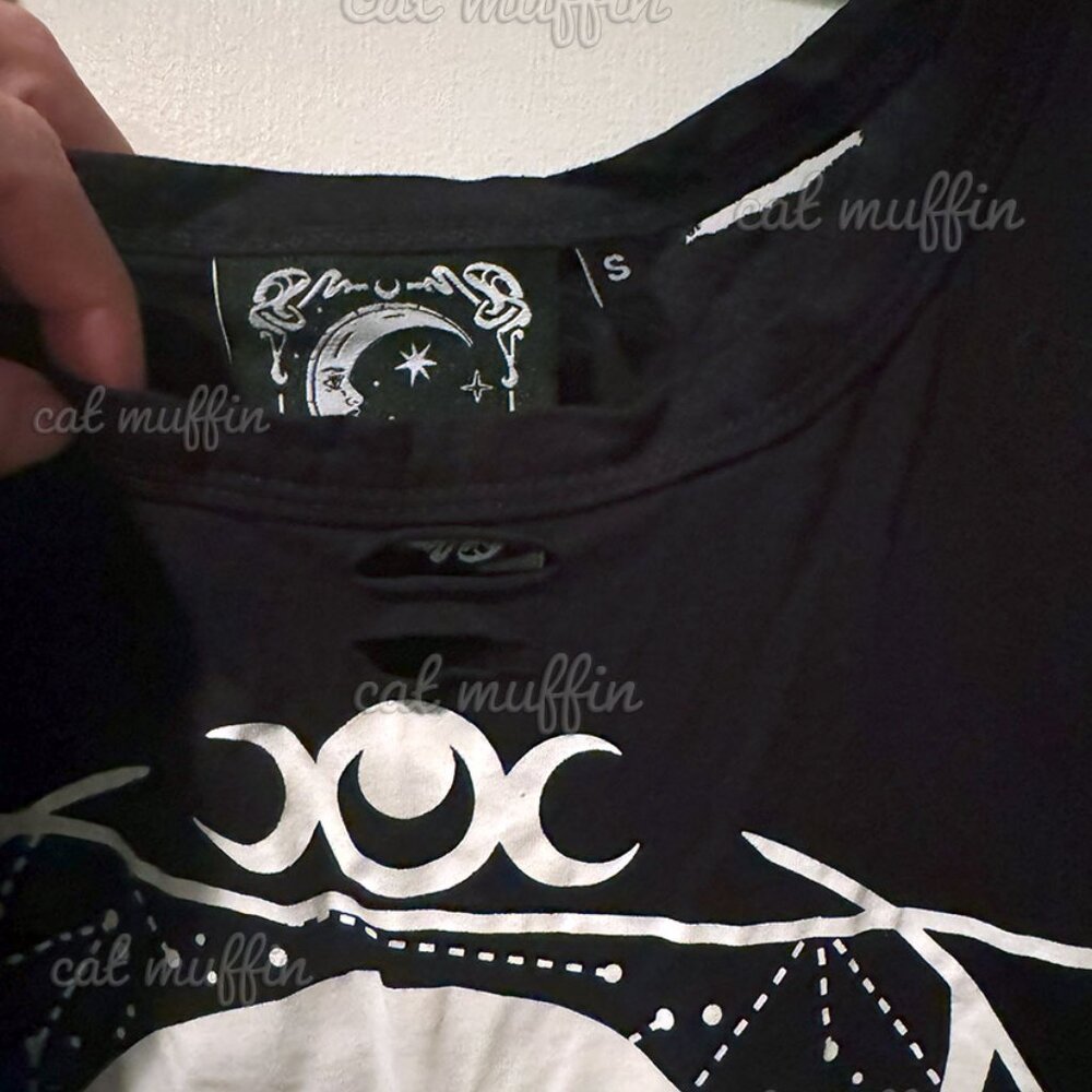 Killstar Moonspell Distress Top New!! Htf! View 5